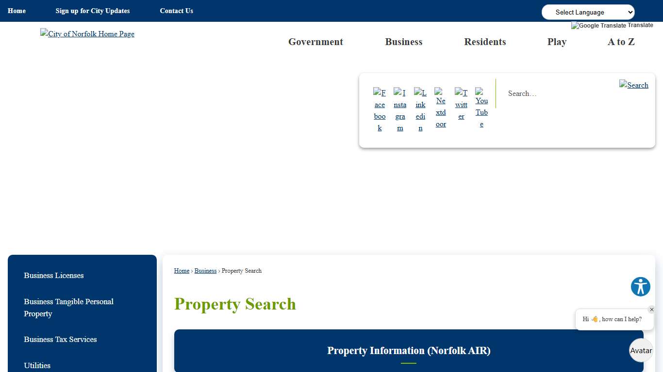 Property Search | City of Norfolk, Virginia - Official Website