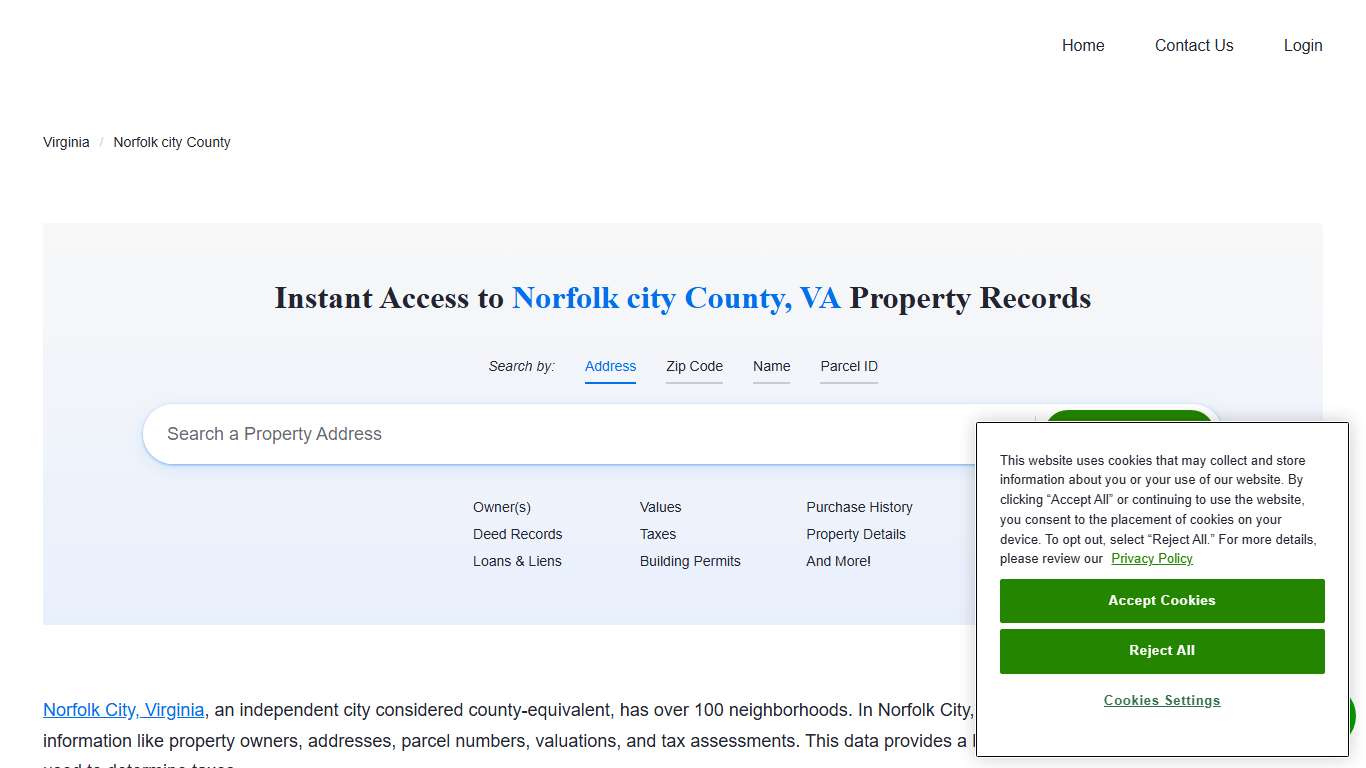 Norfolk city County Property Records | Owners, Deeds, Permits